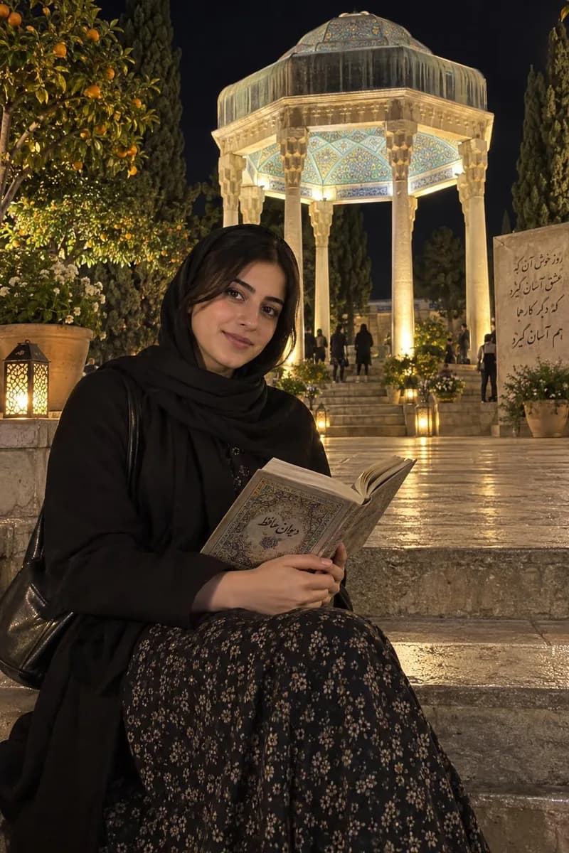 آرامگاه حافظ، نمونهٔ عکس ساخته‌شده با این قالب