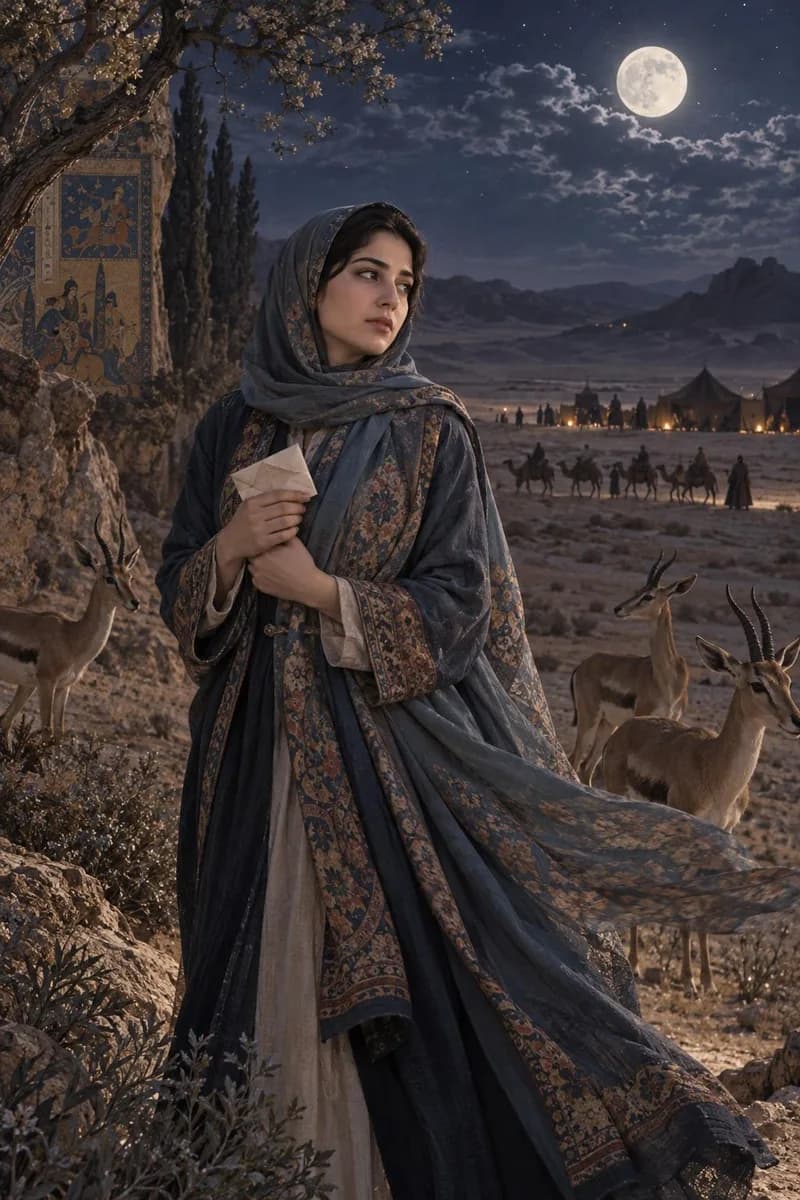 لیلی و مجنون، نمونهٔ عکس ساخته‌شده با این قالب