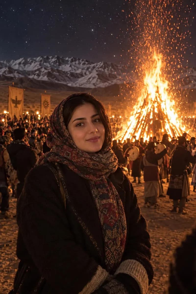جشن سده، نمونهٔ عکس ساخته‌شده با این قالب