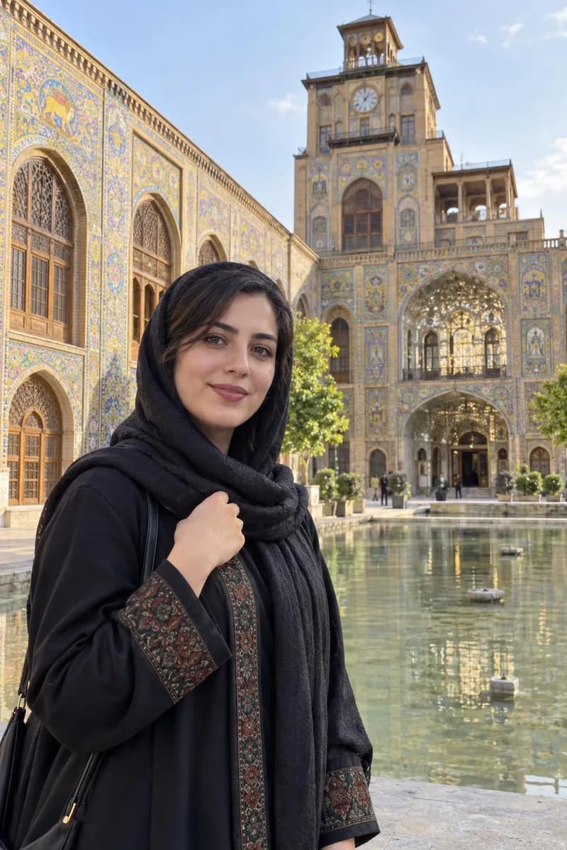 کاخ گلستان، نمونهٔ عکس ساخته‌شده با این قالب