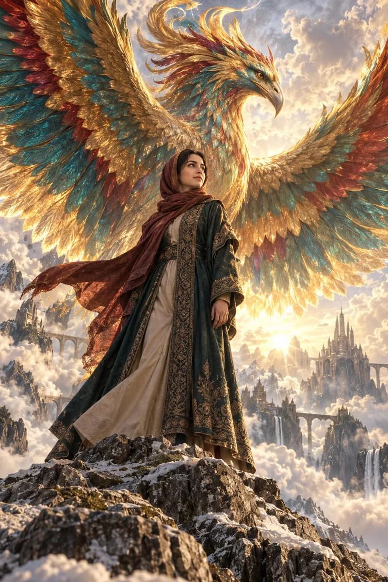 سیمرغ، نمونهٔ عکس ساخته‌شده با این قالب